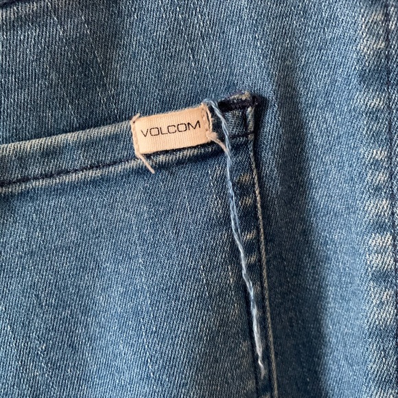 VOLCOM High & Waisted 70s Flare Jeans 4 Button Fly - Picture 6 of 13